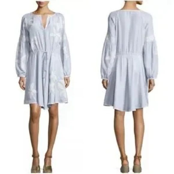 Tory Burch Sadie Floral Appliqué Dress - Picture 3 of 7